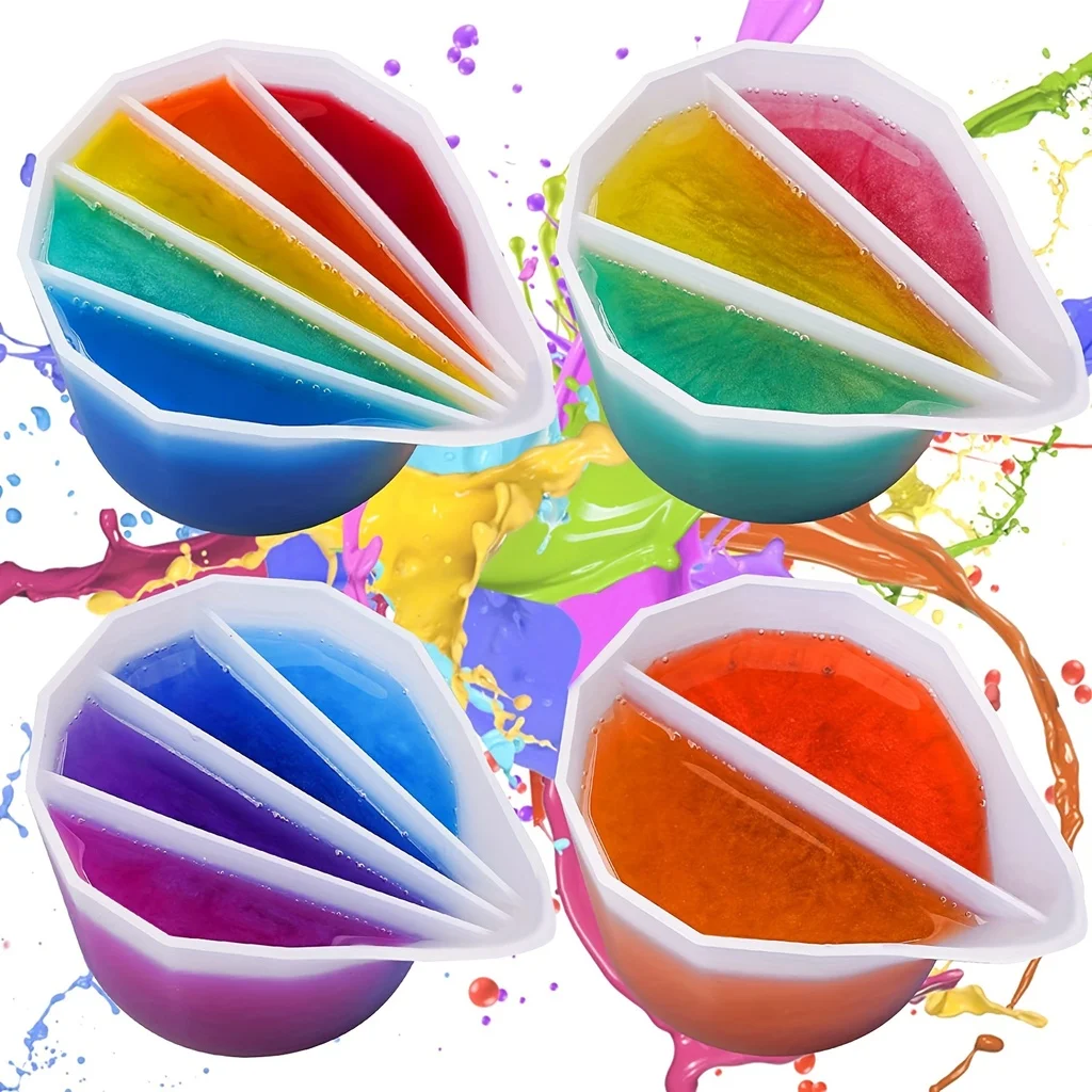 Mixing Cup Silicone - Mieszanie kolorów dzielony kubek do nalewania
