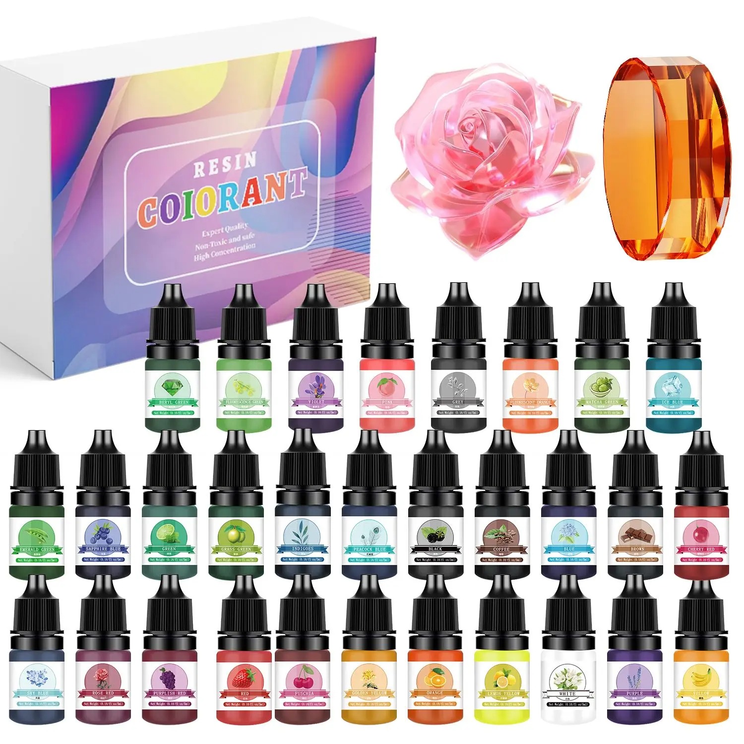 30 Kolorów 5ml Zestawy Pigment – Resin Jewelry Kit recenzja i cena