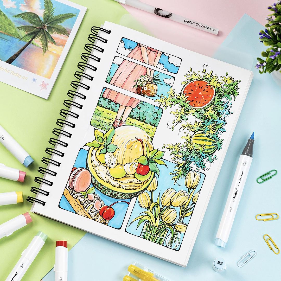 Ohuhu Honolulu Zestaw markerów – Copic Marker Sketch recenzja i cena
