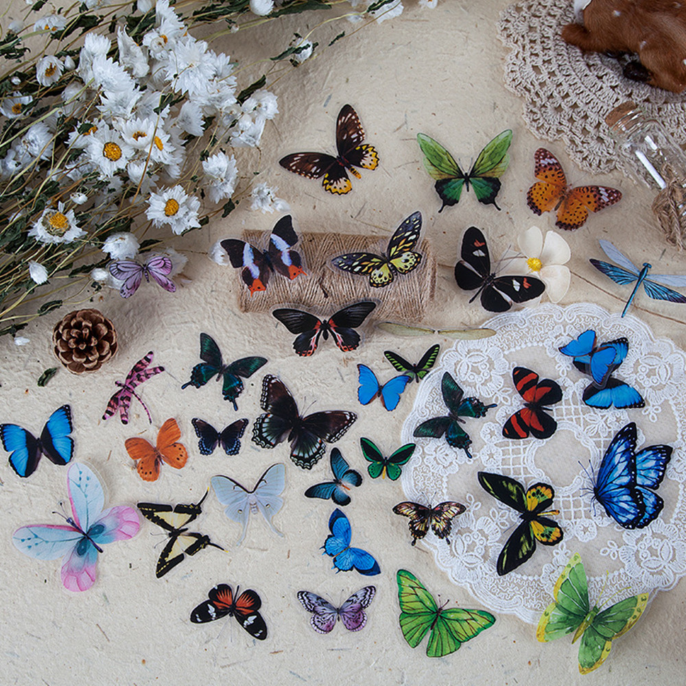 40 sztuk/worek naklejki motylk – Resin Craft Ideas recenzja i cena